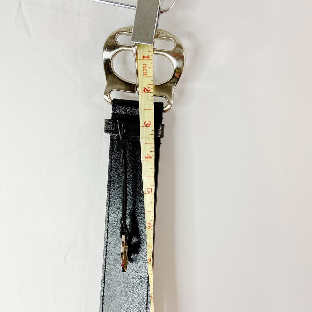 MICHAEL Michael Kors Black Leather Belt Size Large - Picture 10 of 14